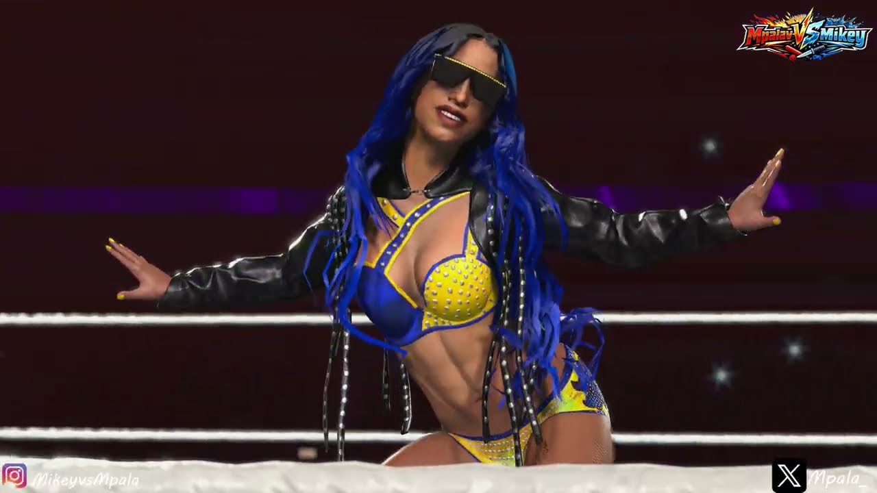 WWE 2K26 - Aj Lee vs Sasha Banks 
