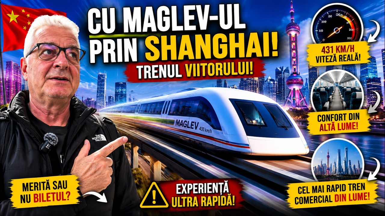 Cu MAGLEV-ul prin Shanghai. Merita sau nu o calatorie cu acest tren?!