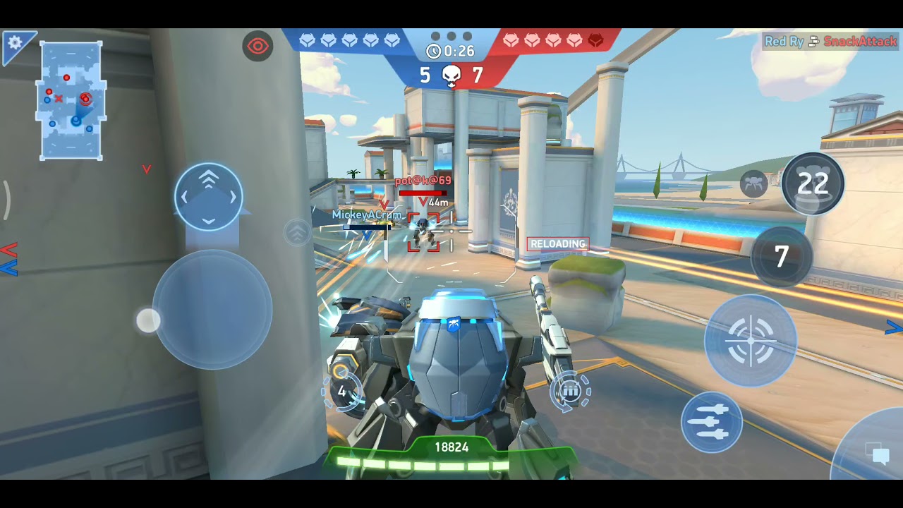 Mech Arena | exciting battle with thin difference points, quick match 5v5 deathmatch