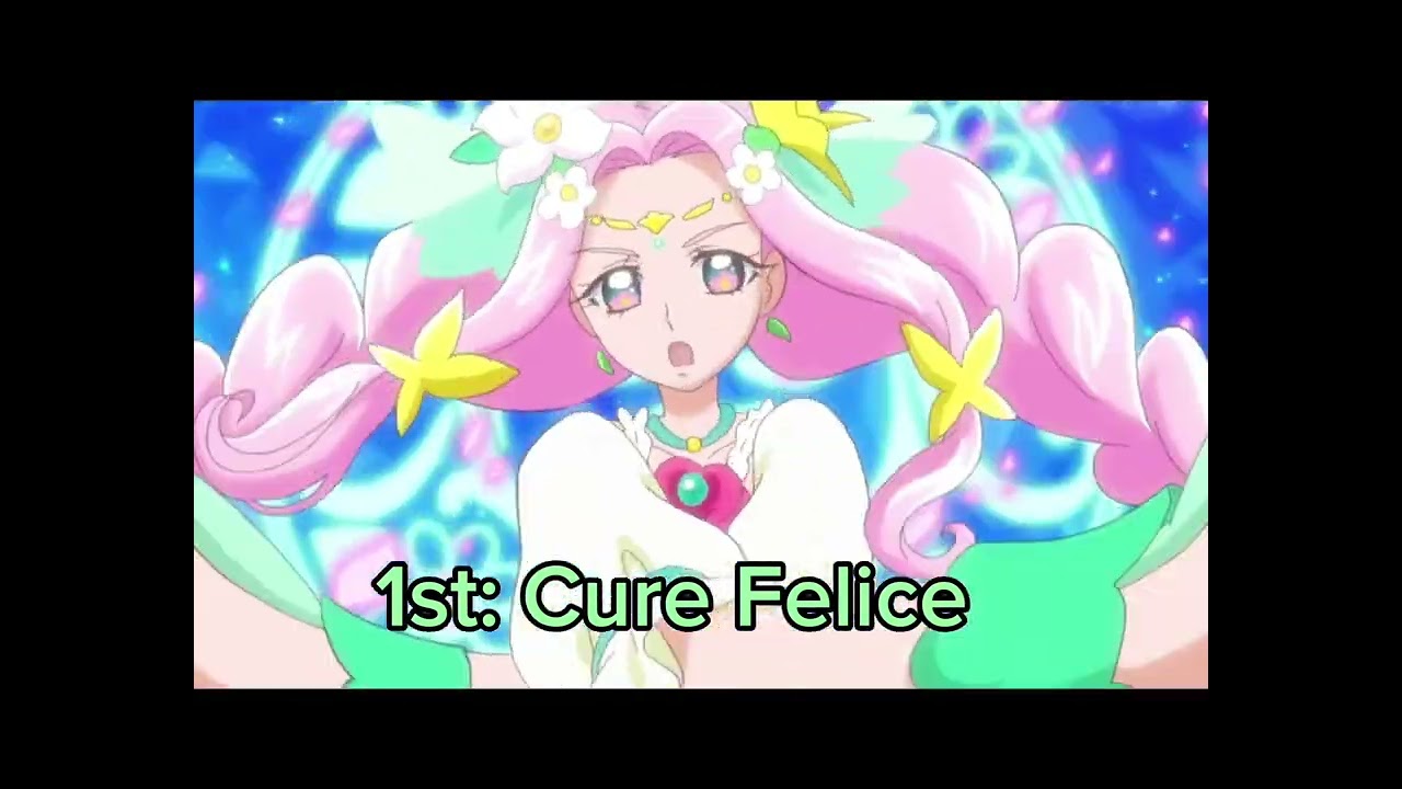 My first and second favorite Cure from each season (Futari Wa-Wonderful)