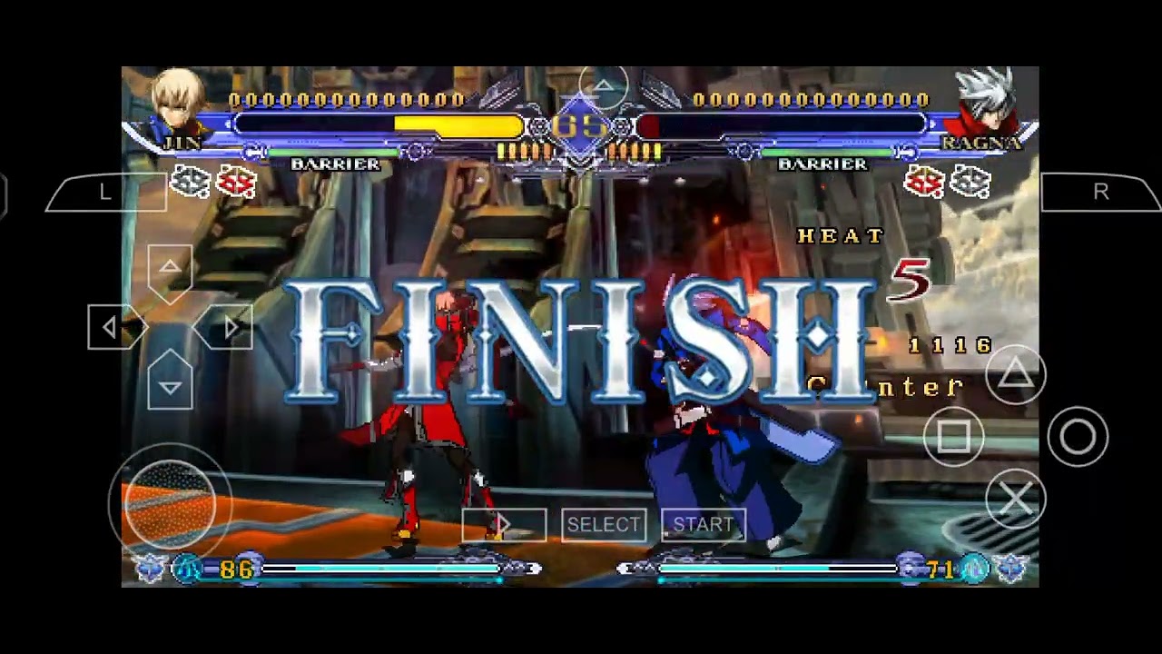 BlazBlue Continuum Shift II Jin Kisaragi Vs Ragna-The-BloodEdge 