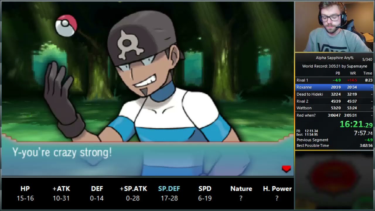 Pok&eacute;mon Alpha Sapphire Any% Speedrun in 2:54:50 [Former World Record]