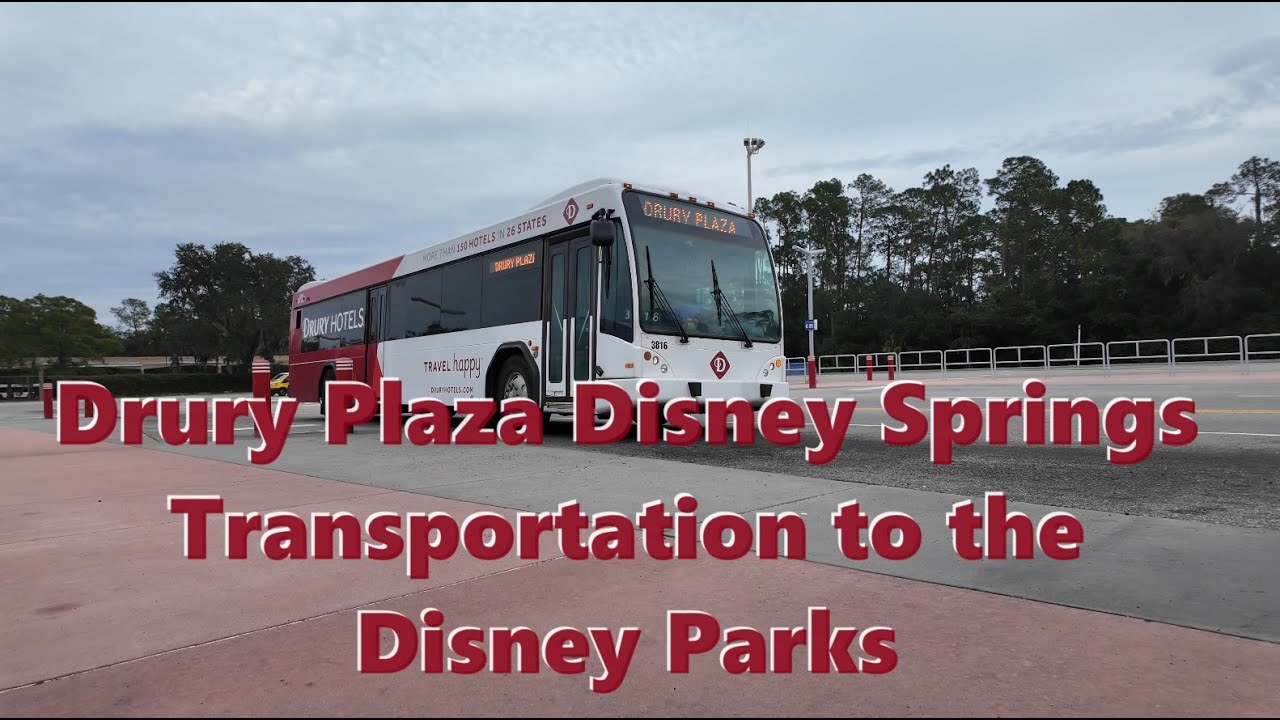 Using the Bus Transportation at Drury Plaza Hotel Orlando Disney Springs to the 4 Disney World Parks