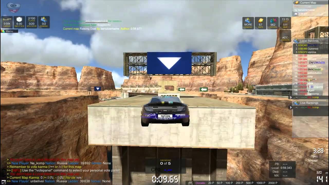 TrackMania 2 Canyon (рецензия, обзор)