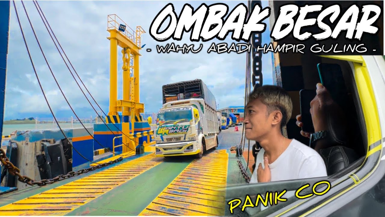 WAHYU ABADI HAMPIR GULING !! SAAT NAIK KAPAL 🥹