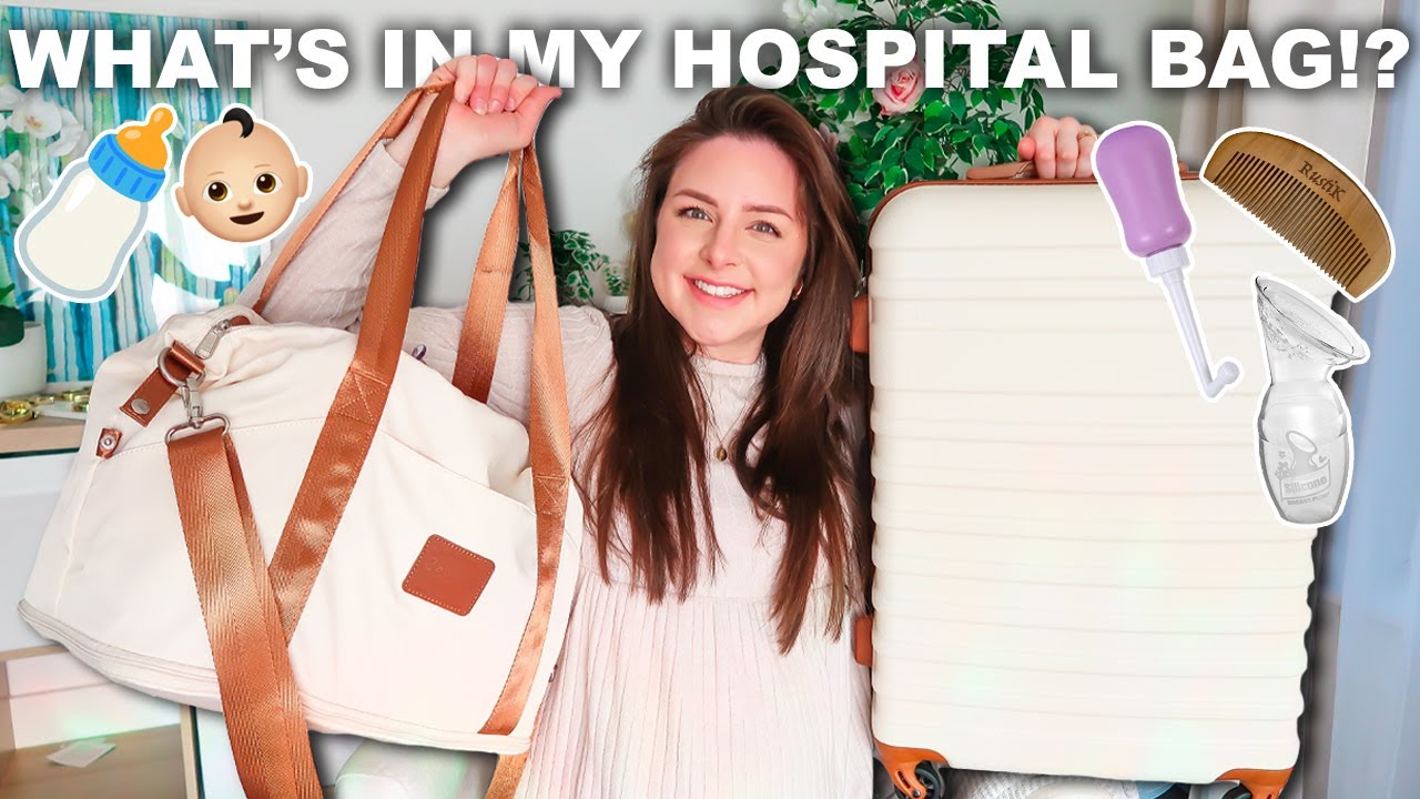 What's In My Hospital Bag? Pack My Hospital Bag With Me For A Water Birth! Must-Haves!