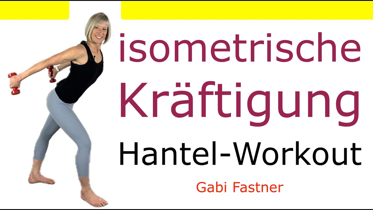 ❗️32 min. isometrische Kräftigung | statisches Muskeltraining, Fullbody-Workout mit/ohne Hanteln