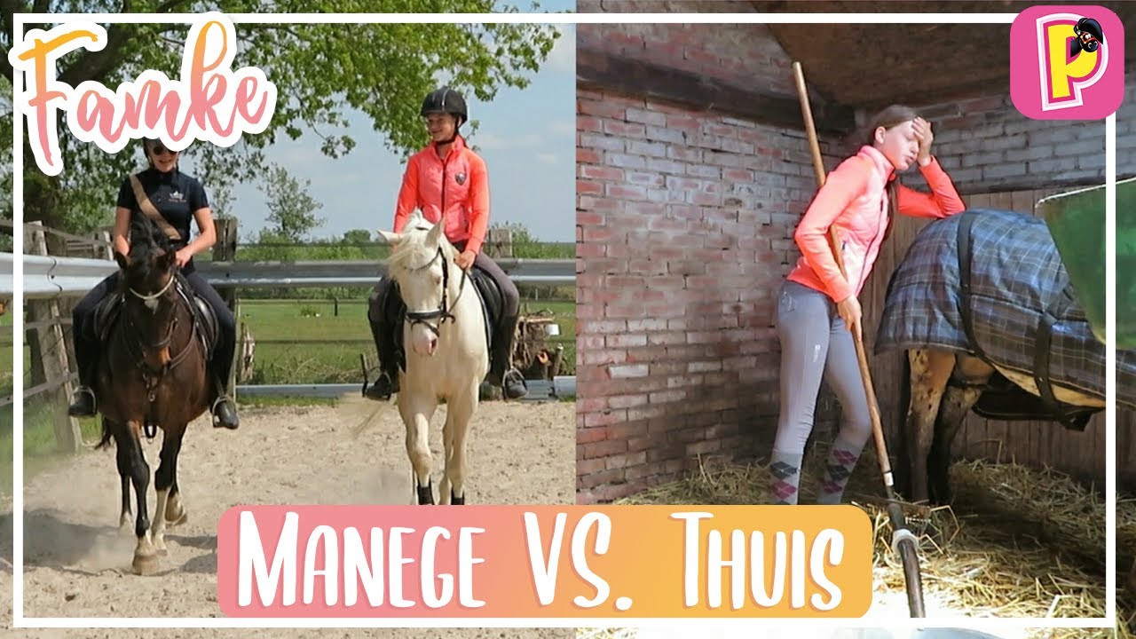 SKETCH MANEGE VS PAARDEN THUIS | Famke | PennyTV
