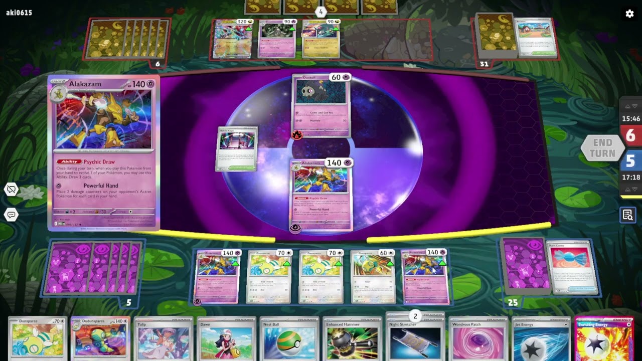 Pokémon Tcg Live - Standard Ranked 2025 December - 26 Alakazam Powerfull Hand