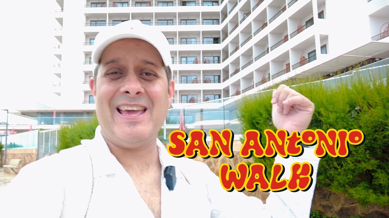 IBIZA's ☀️San Antonio Ibiza Walking: Nyx Hotel to Ah Axel Beach Hotel