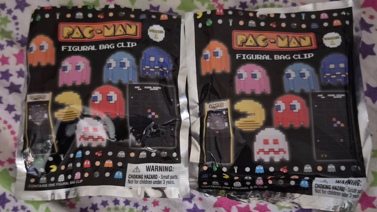 Unboxing 2 Mystery Pac-Man Figural Bag Clips!!!