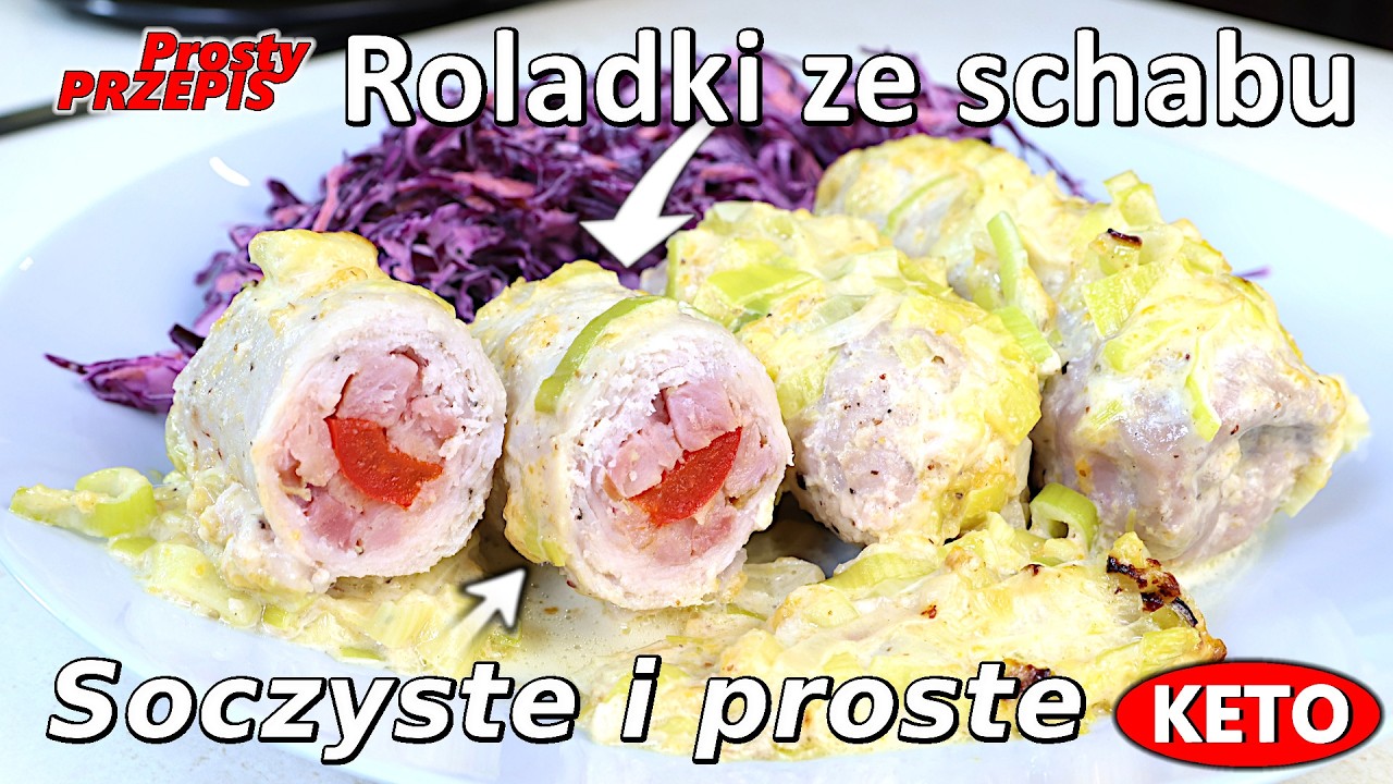 Roladki ze schabu w kremowym sosie porowym – prosty i pyszny obiad