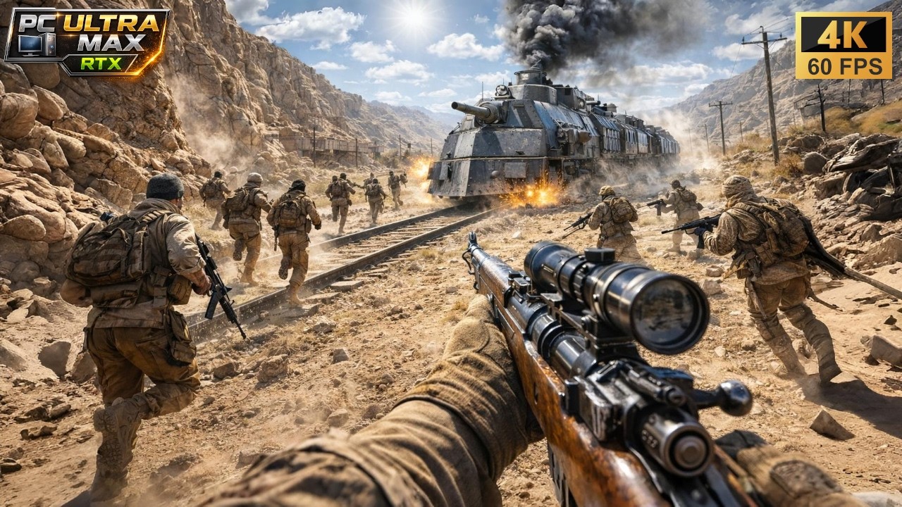 The Arabian Railway (Ottoman Empire) | Ultra Realistic Gameplay [4K 60FPS] Battlefield