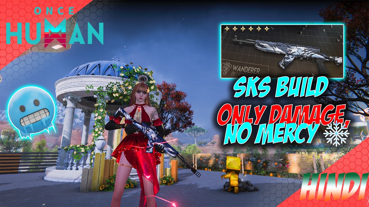 🥶 SKS Pathfinder Frost Build Is INSANE! | Huge Damage Test (Once Human Hindi) #oncehuman  #nnc