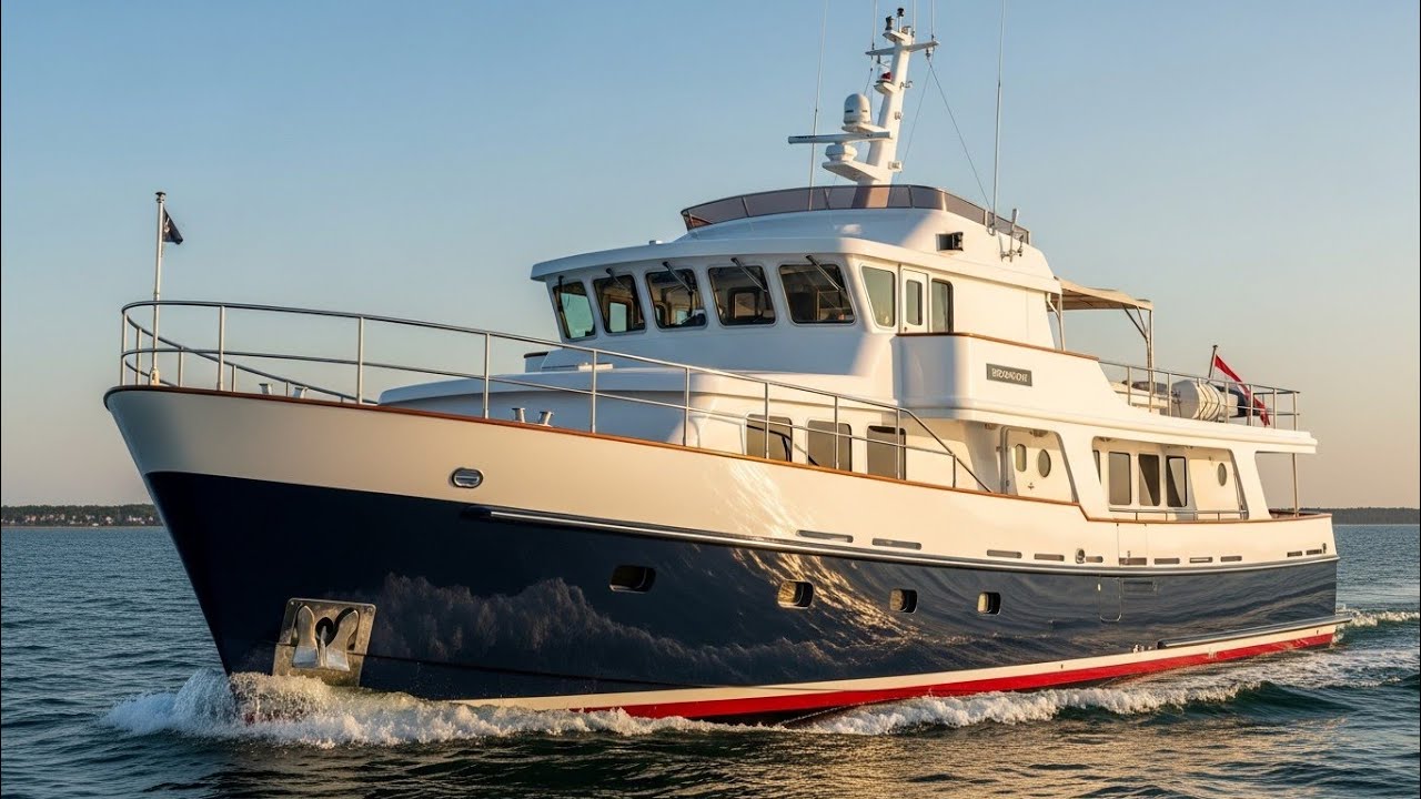 Экскурсия по потрясающему голландскому классическому траулеру | Explorer Trawler 1800