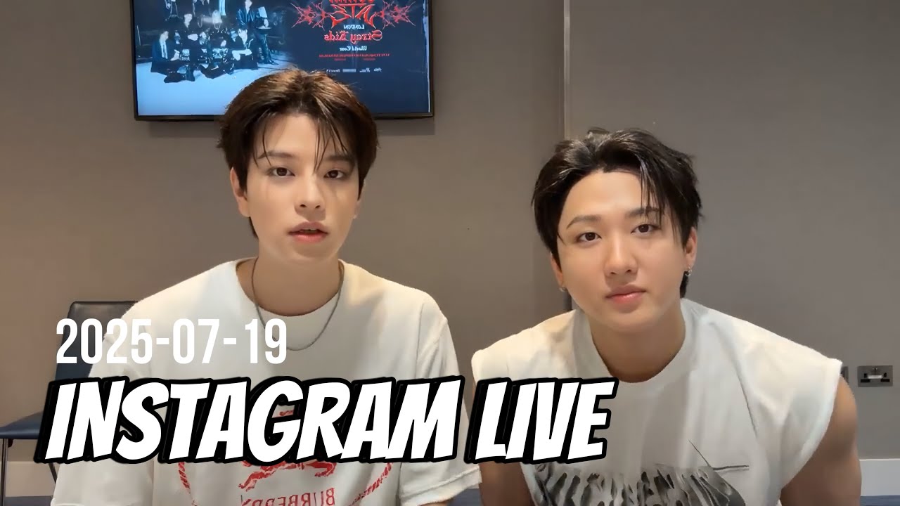 Changbin and Seungmin (Stray Kids) Instagram Live. 2025-07-19