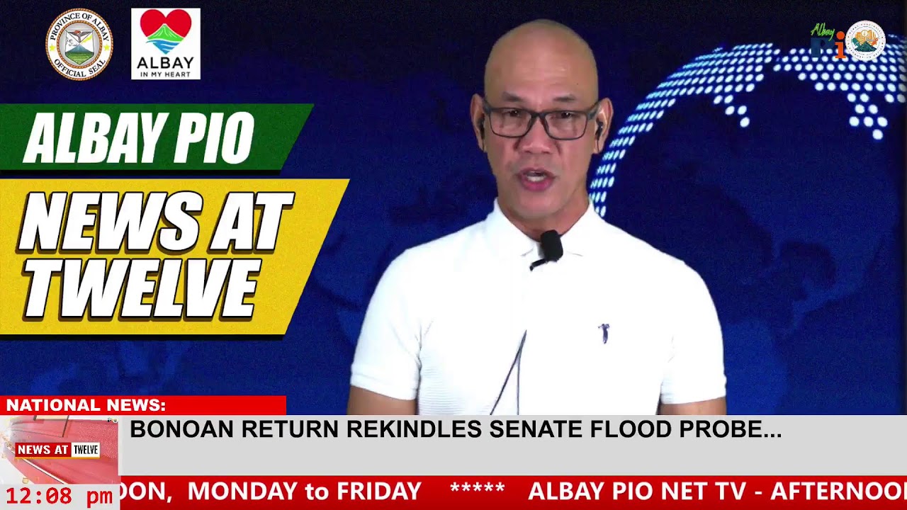 WATCH: Albay PIO News at Twelve,  January 20, 2026