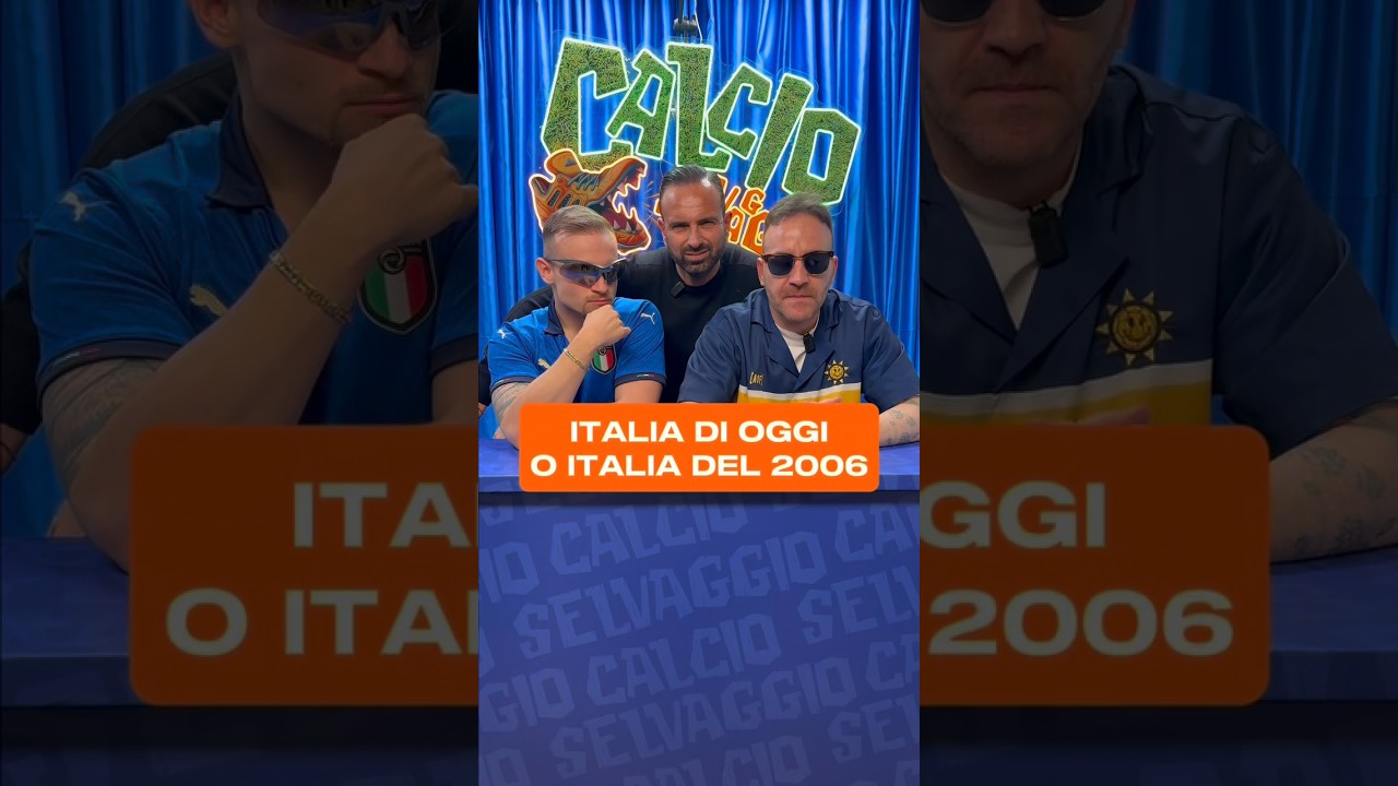 Formazione di oggi Vs Italia 2006 con Pengwin,Pancio e Luca Diddi 🇮🇹⚽️Siete d&rsquo;accordo con loro👇🏻