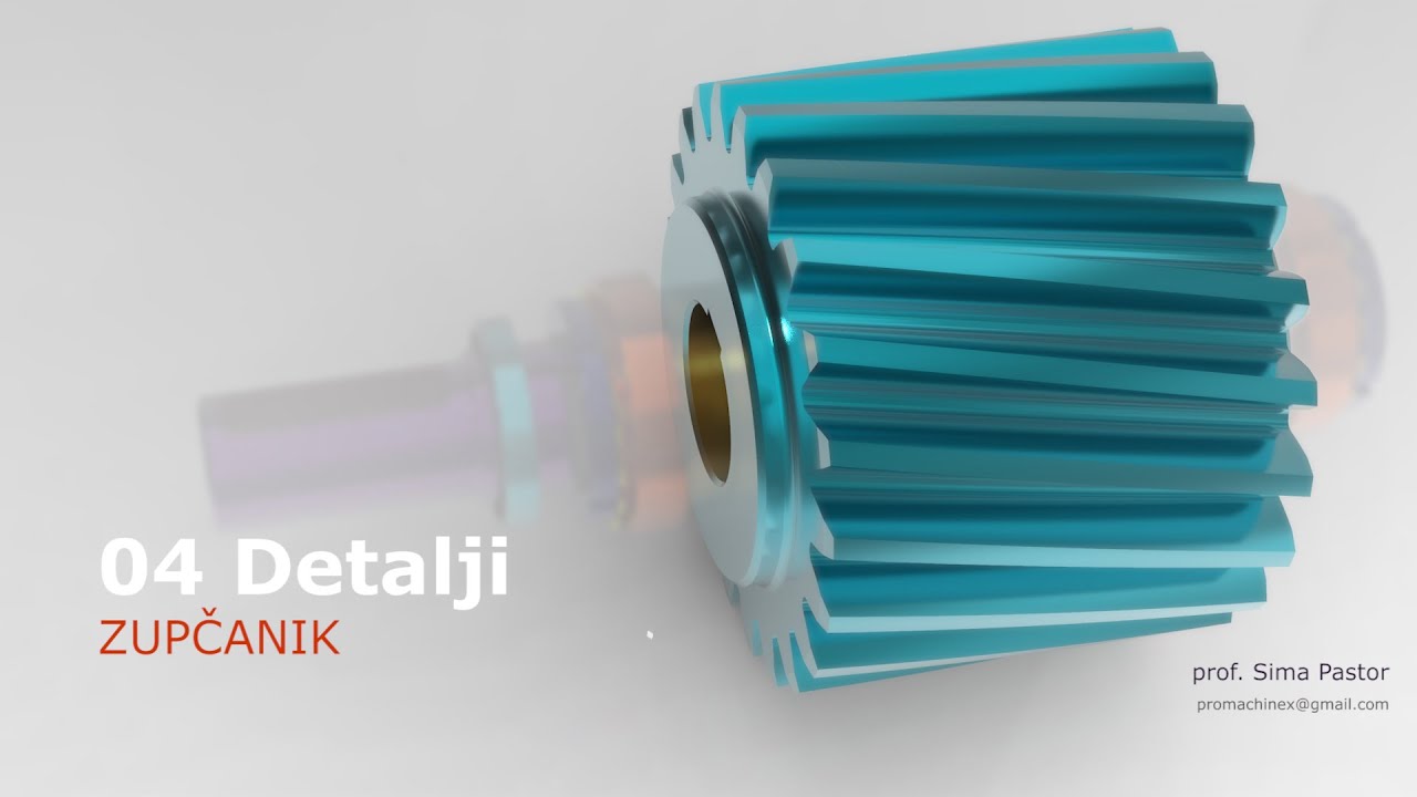Creo   Gear Shaft Assembly   01 Helical Gear   04 Detail Level 1