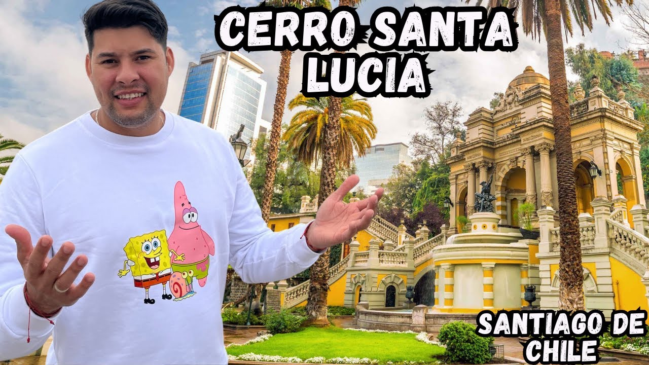 Visito el CERRO SANTA LUCIA, Uno de los Cerros mas EMBLEMATICOS E HISTORICO de SANTIAGO  de CHILE, 👌