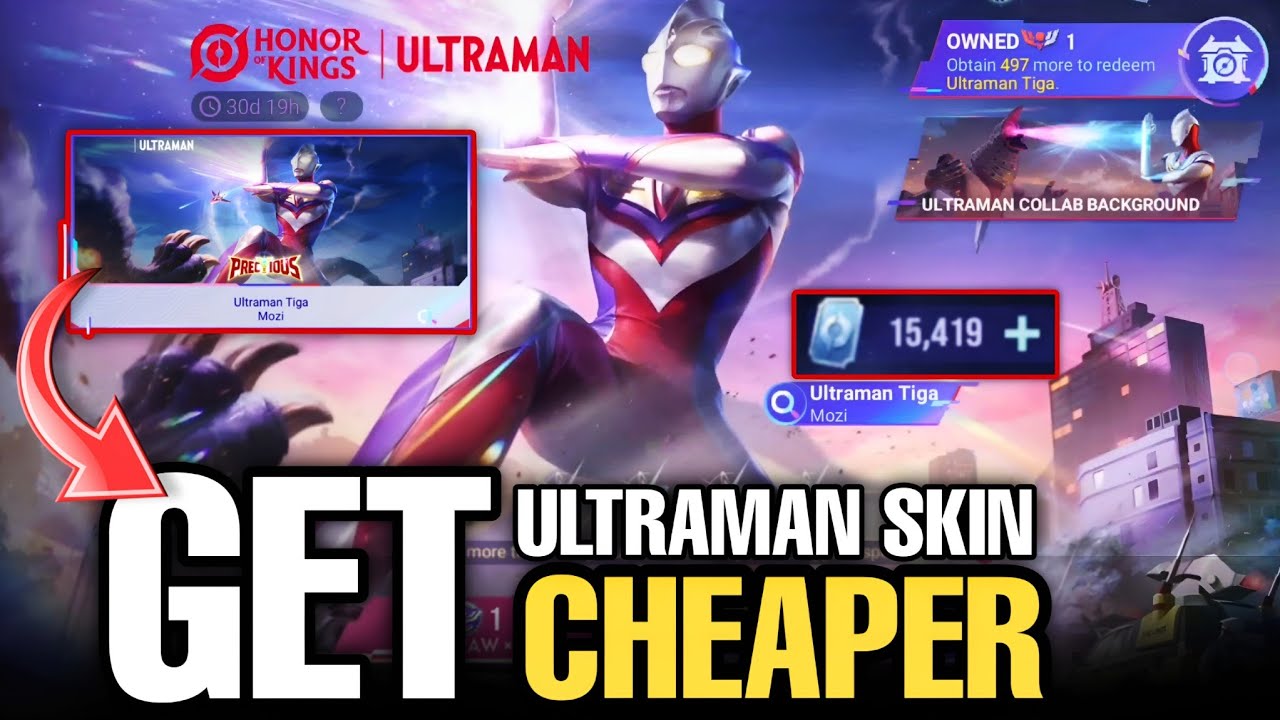 Get Ultraman Tiga Skin Cheaper!! Ultraman Fu Gacha Guide | Honor of Kings 