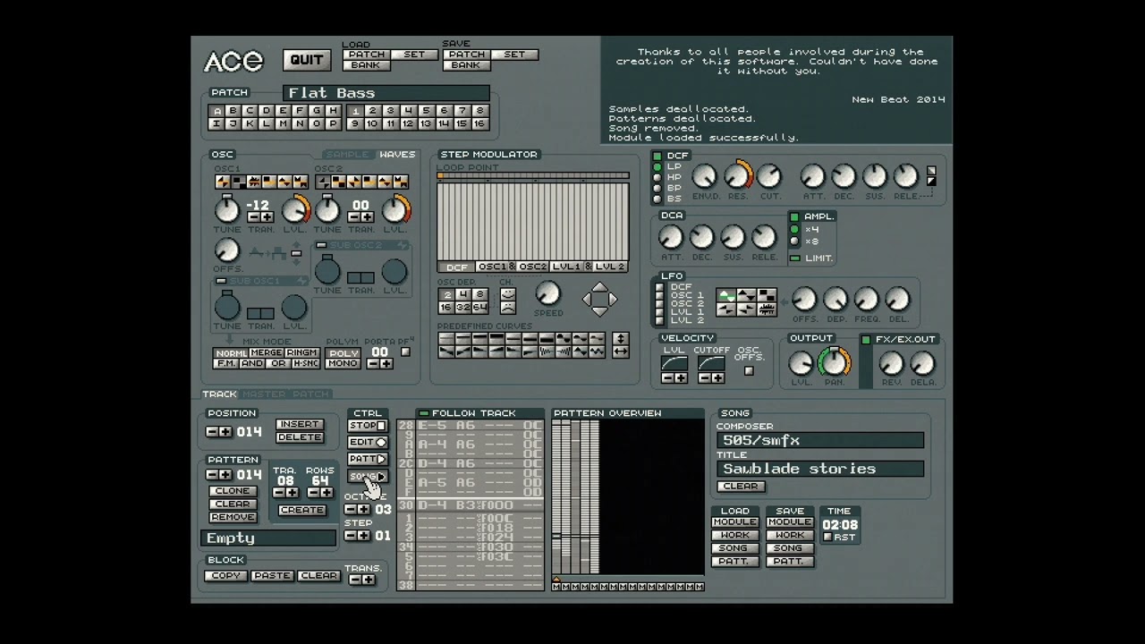 Sawblade Stories by 505 (32k Atari Falcon ACE Tracker 2 music)