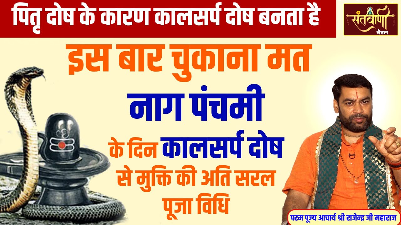 कालसर्प दोष के लक्षण स्वयं देखें #कालसर्पदोष की पूजा विधि | Naag Panchami Puja Vidhi