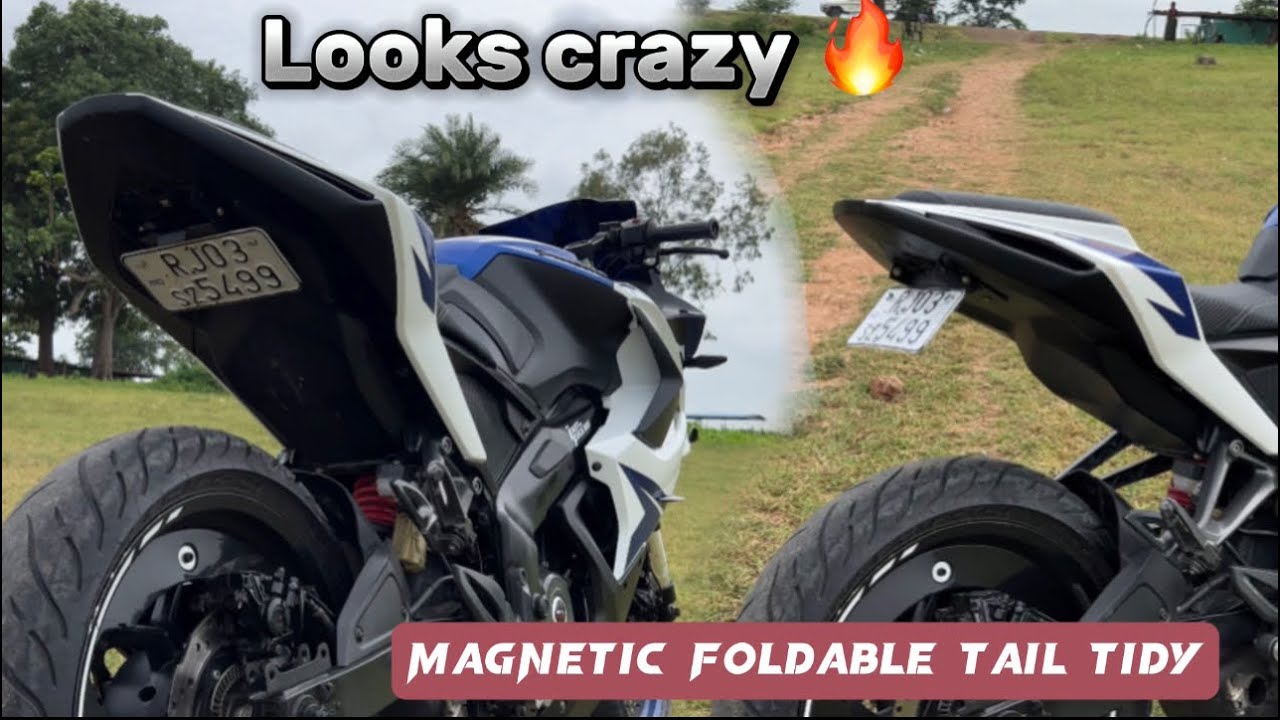 Magnetic foldable tail tidy in RS200 | Universal tail tidy | #rs200 #modified