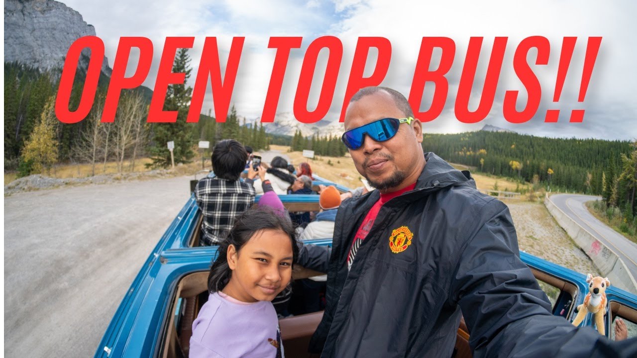 This Open Top Bus Tour can ONLY be found in Banff!