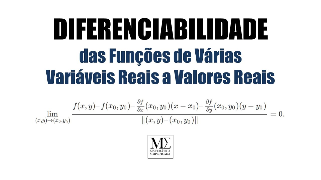 Diferenciabilidade - Como verificar  se uma função de várias variáveis é diferenciável? | Cálculo 2