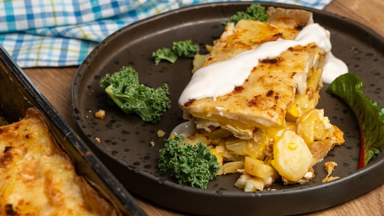 Rakott krumpli - magyaros, Napfényes, vegán 🥔🌱🧅👌🧄