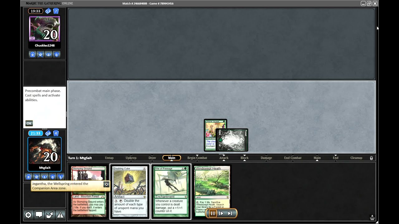 When the Storm deck shuts down to 1 card