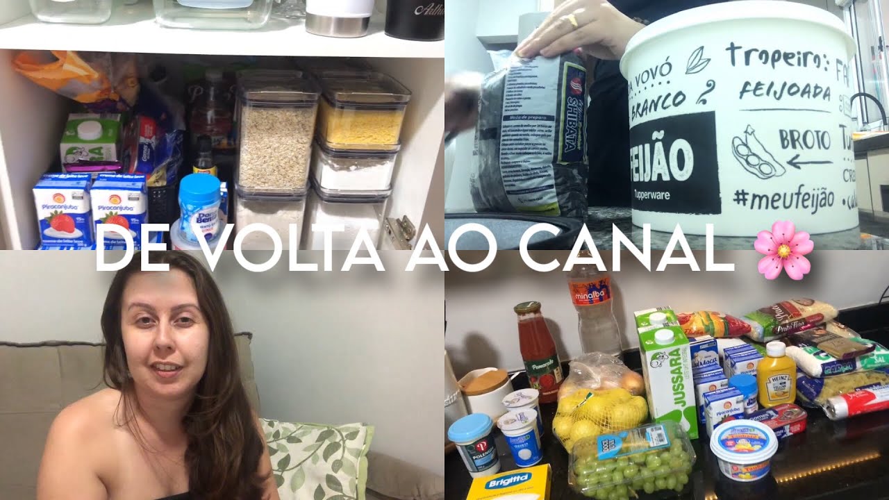 De volta ao canal ✨ compras de mercado e organização 