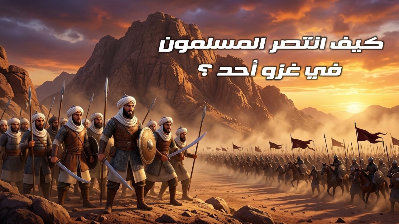 كيف انتصر المسلمون في غزوة   أحد ؟ #قصص_إسلامية