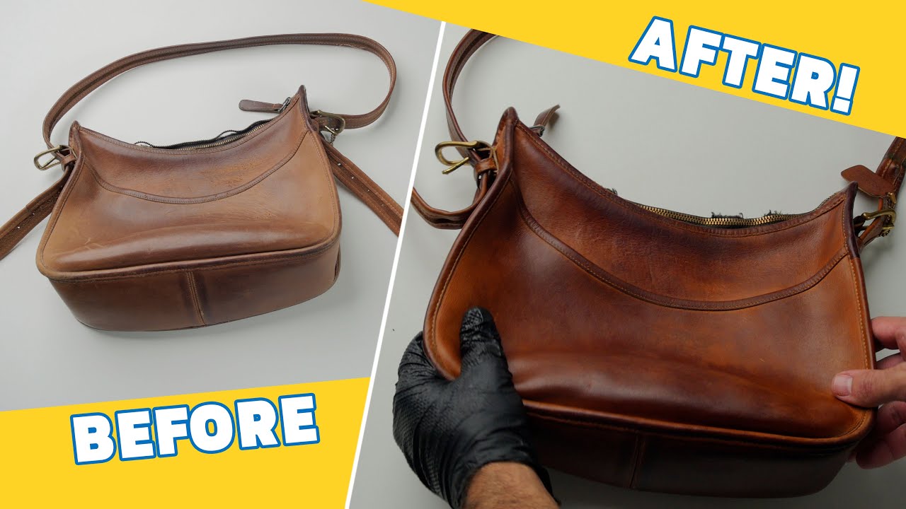 Leather Coach Purse Cleaning Restoration