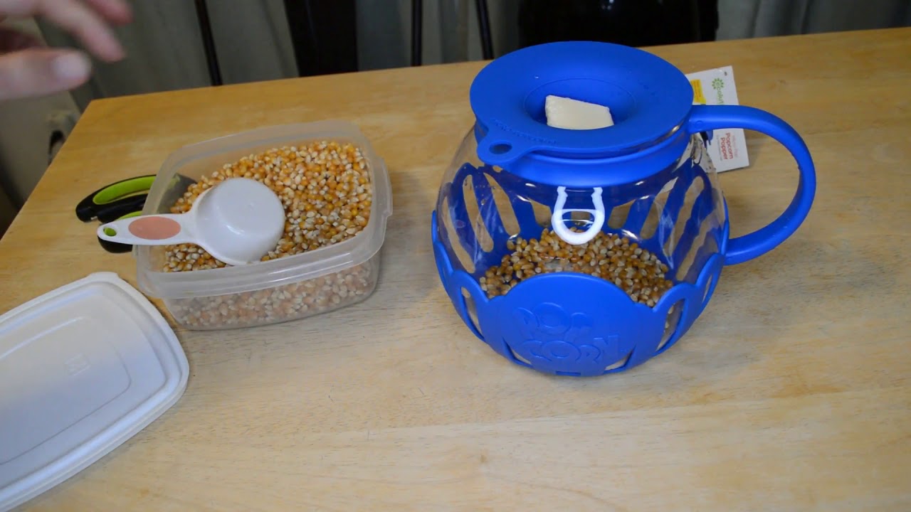 Making Popcorn With The Ecolution Micro-Pop Popcorn Microwave Popper