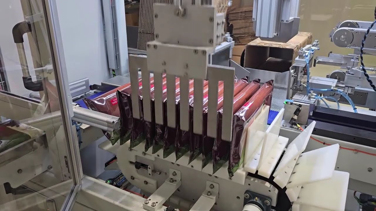 Kuvertür Çikolata Paketi Kolileme Makinesi & Couverture Chocolate Package Packing Machine