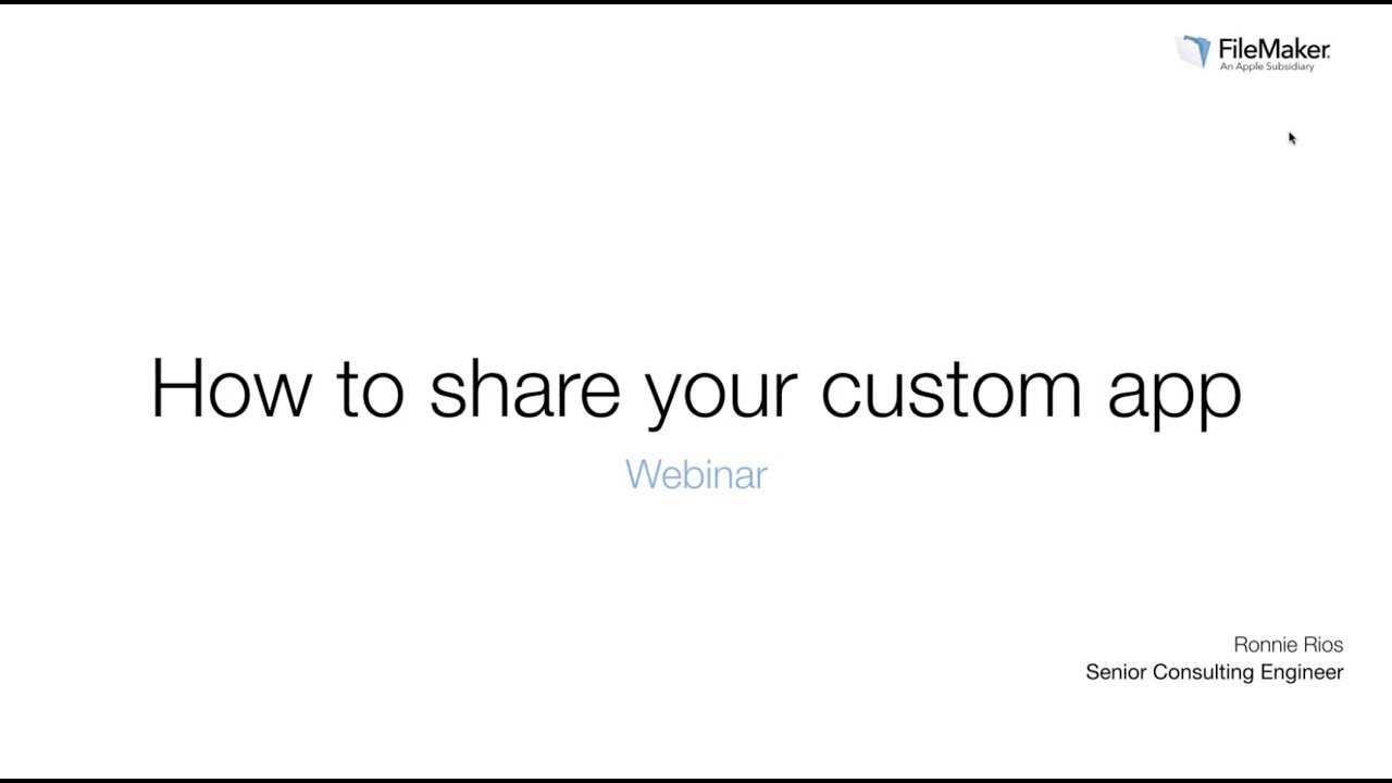 How to Share Your Custom App