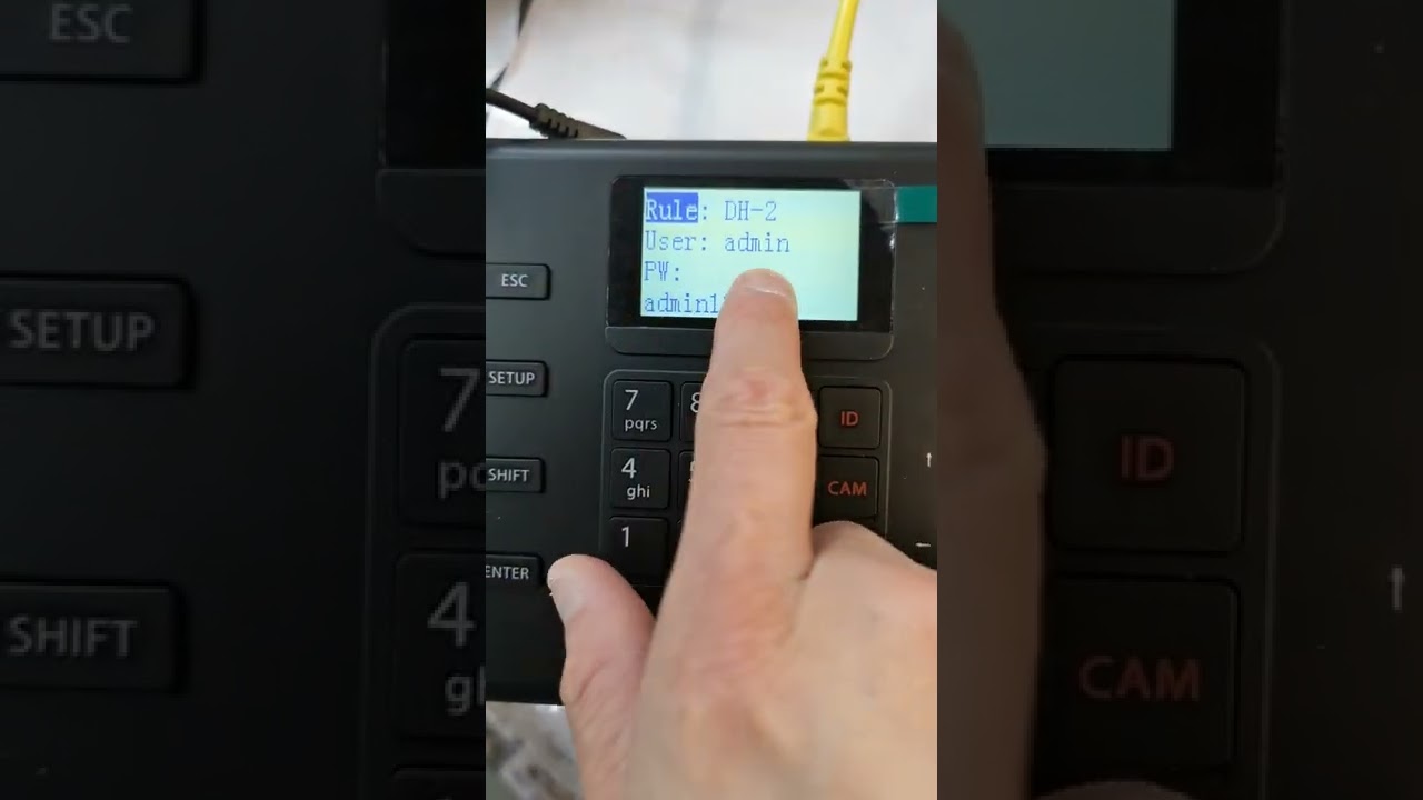 Dahua Nkb1000 network keyboard setup by Cyber Technology 2780 6836