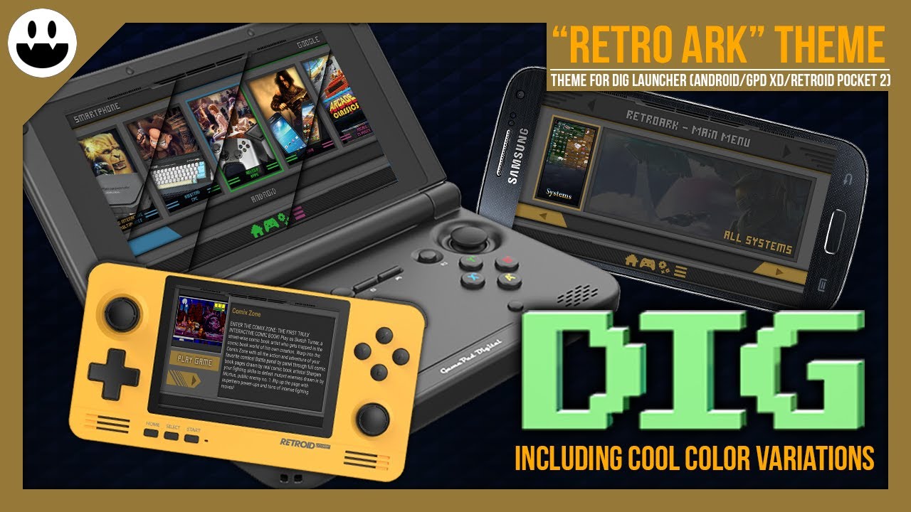 RETRO ARK Theme (DIG) [1080p + Retroid Pocket 2]
