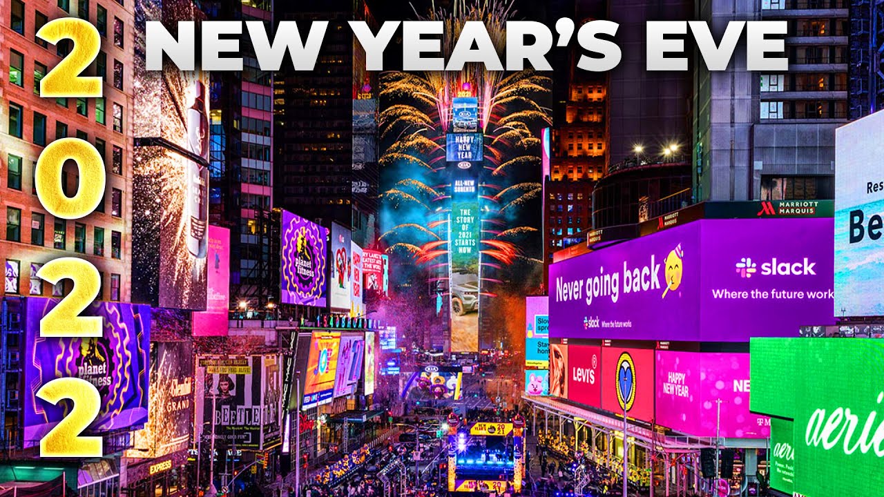 Full Times Square New Year's Eve 2022 Ball Drop & Countdown