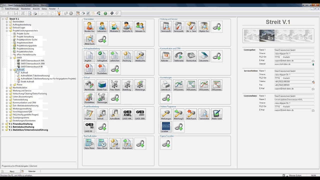 STREIT SHK Software: Leistungsübersicht
