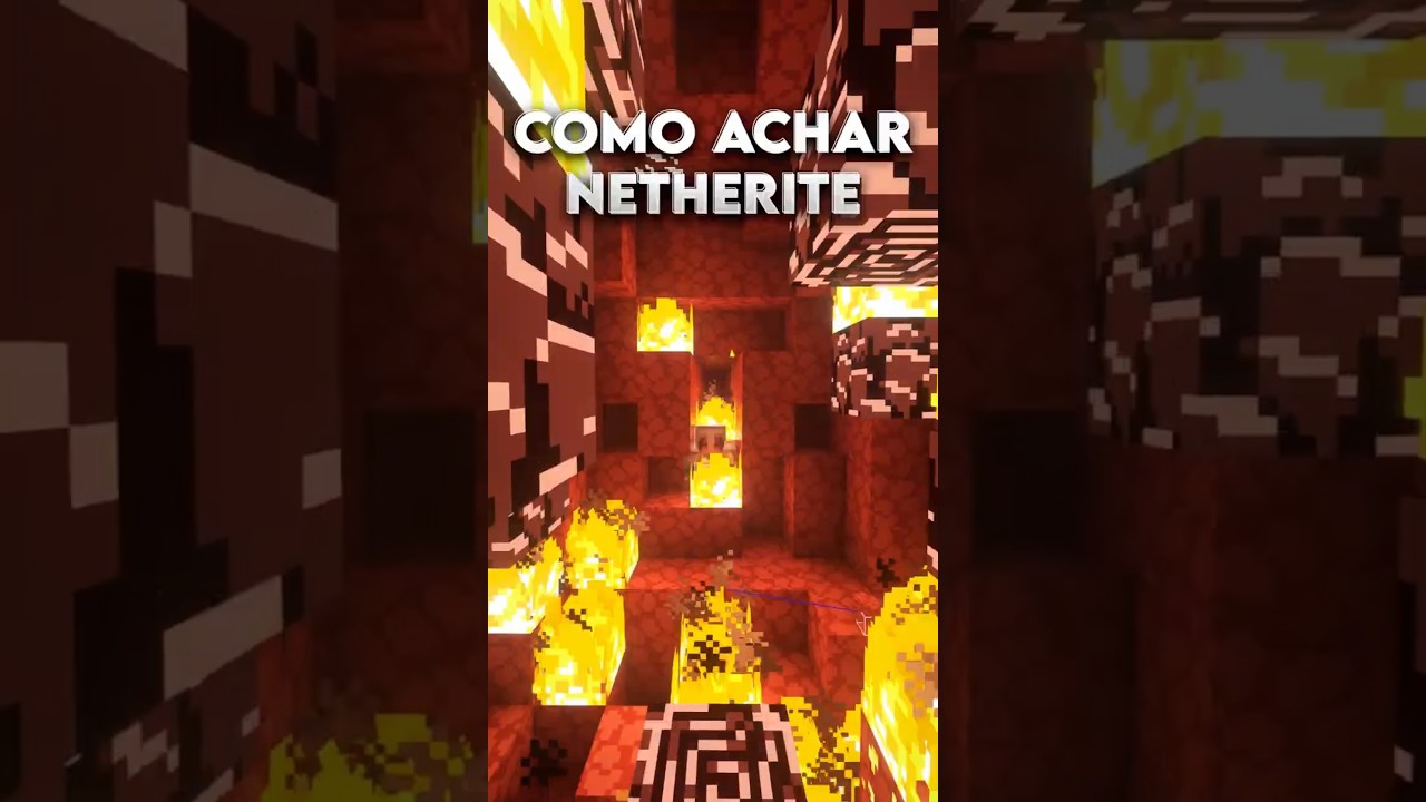 Como achar Netherite no Minecraft #minecraft #minecraftshorts #curiosidades