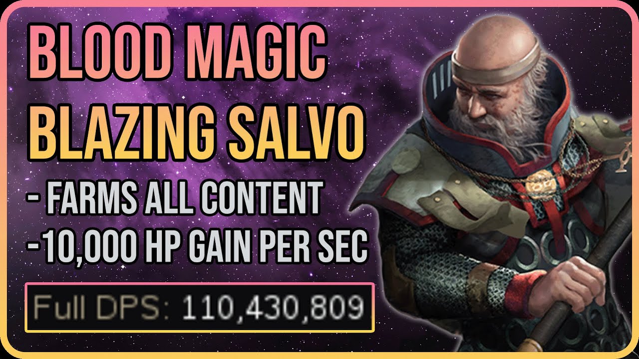 Blood Magic Blazing Salvo is a BIG Step Up in Damage - 3.22 Path of Exile Build Guide