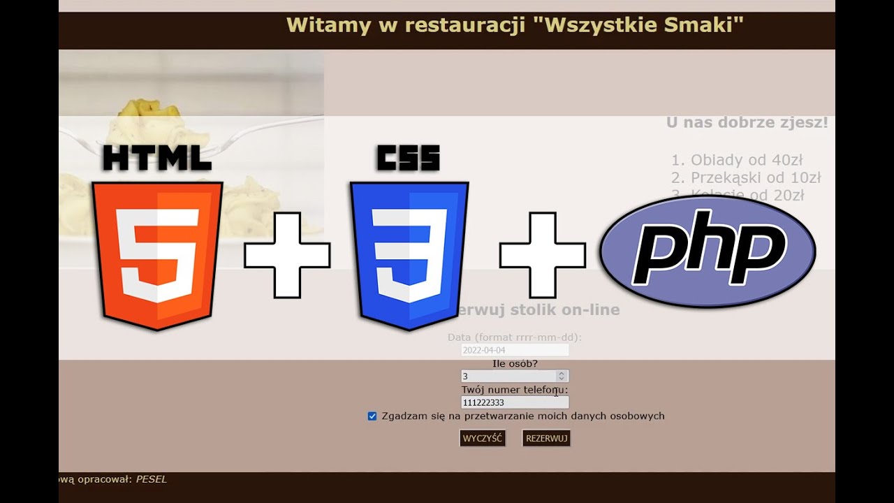 Technik Informatyk - Egzamin INF.03 - czerwiec 2021 - styczeń 2022 - zadanie 1 :::: PHP