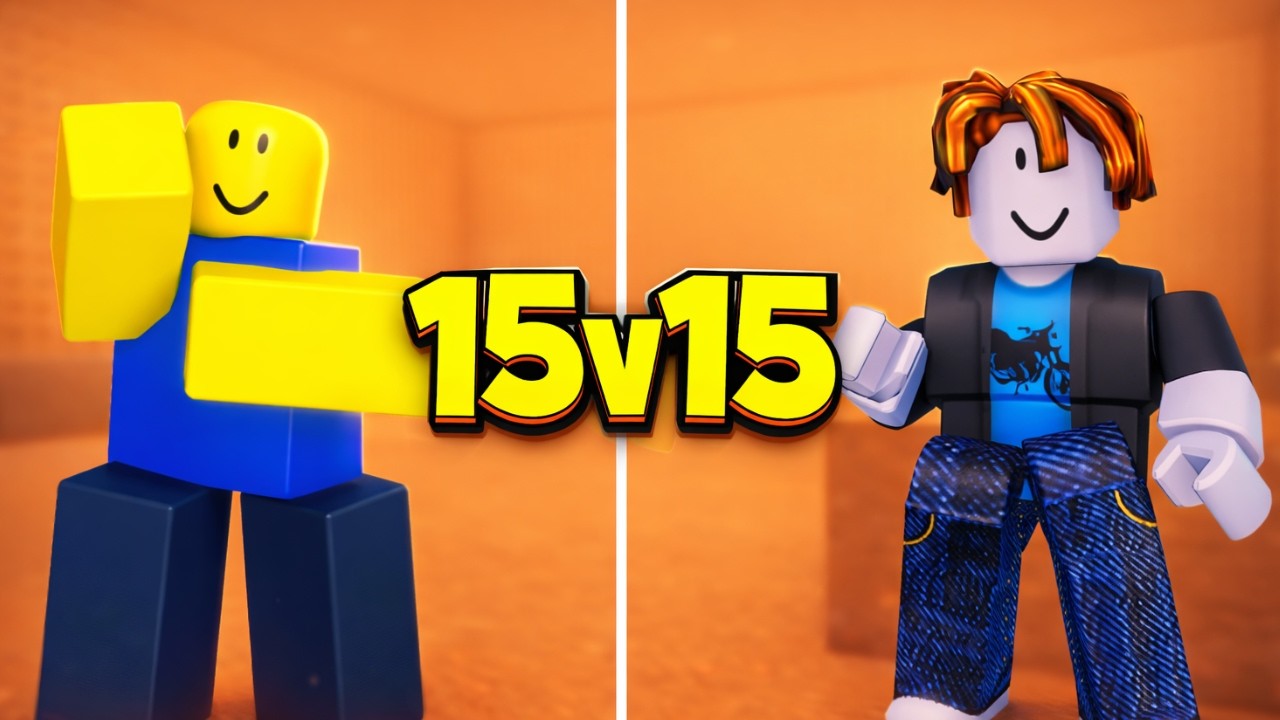 Noobs Vs Bacons 15v15 Free For All In Timebomb Duels... (ROBLOX)