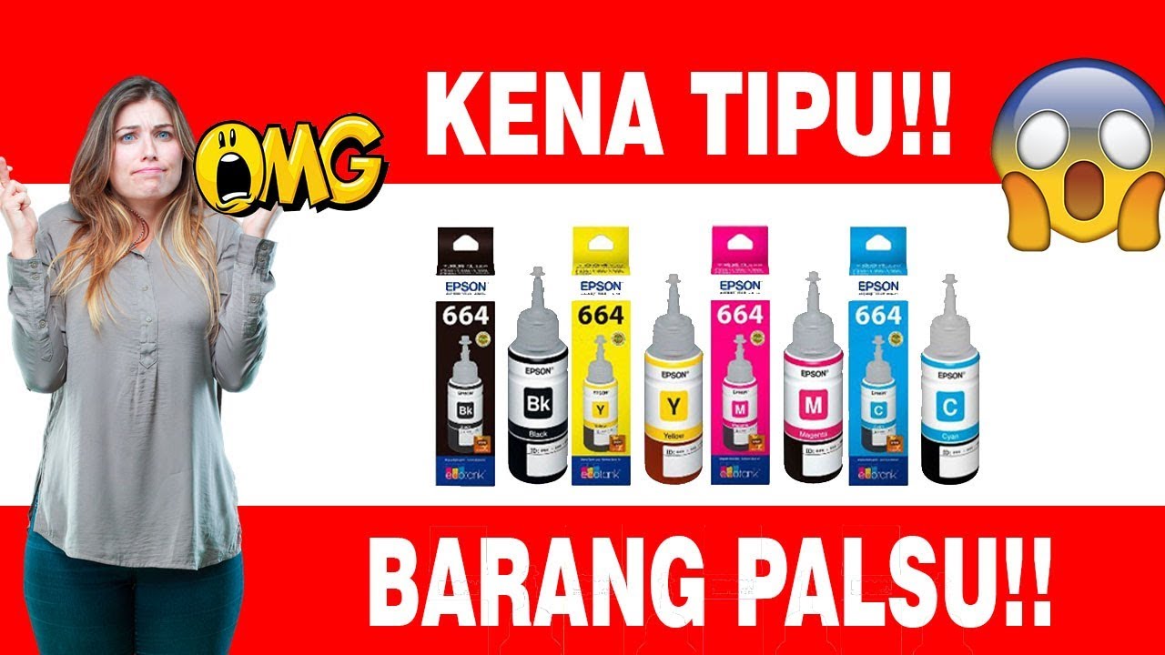 Cara Membedakan Tinta Printer Epson Original vs Palsu KW Tipe 664 673
