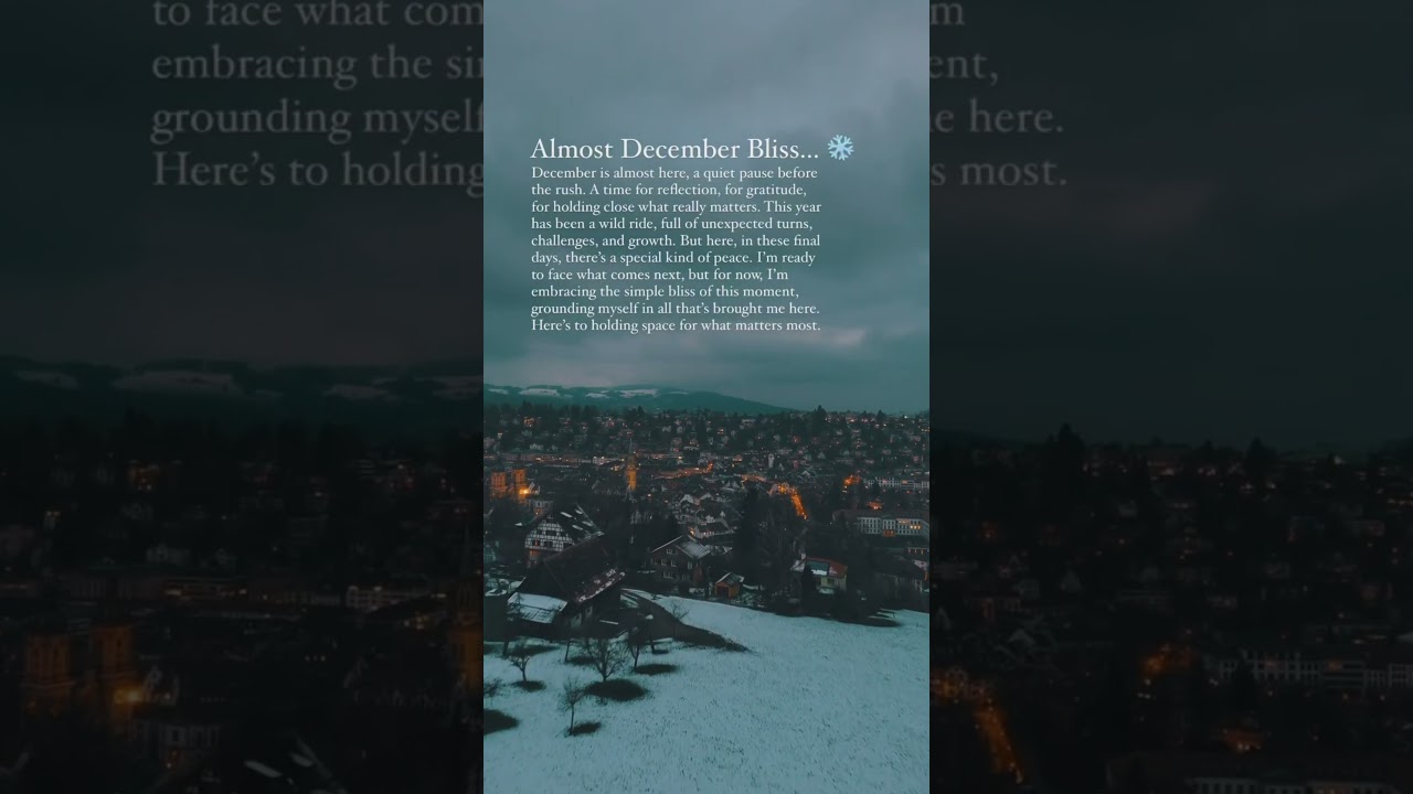 It&rsquo;s Almost December #december #newyear #relax #reflectjournal #breathe #decemberstatus