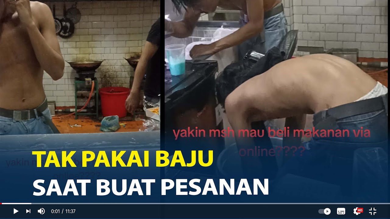Viral Karyawan Ayam Jatinangor Tak Pakai Baju saat Buat Pesanan, Kondisi Dapur Jadi Sorotan