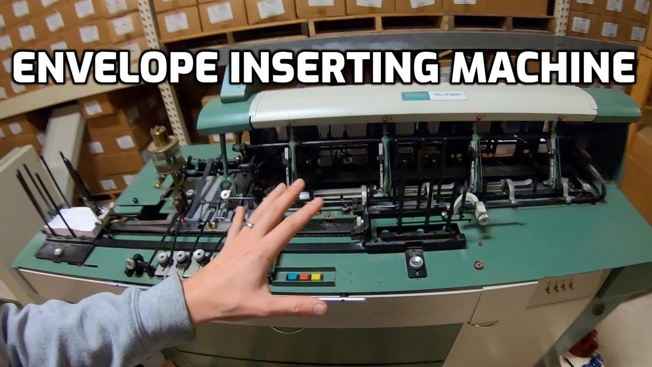 How to Operate an Amazing Envelope Inserting Machine, Fun to Watch